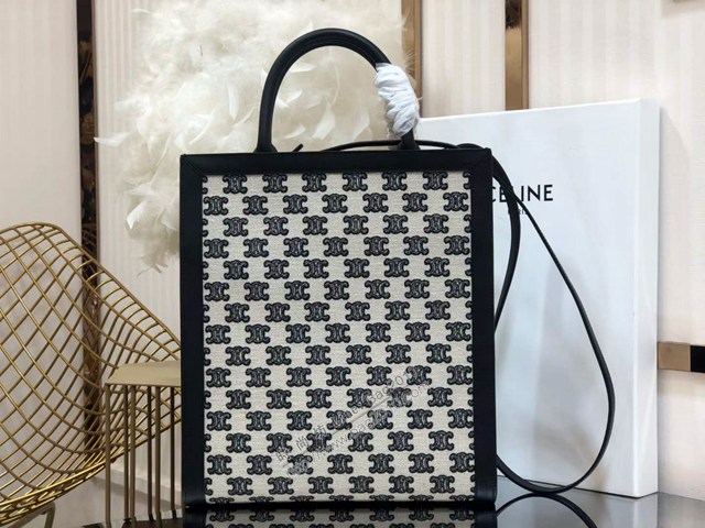 Celine專櫃2022新款單肩斜挎手拎托特包 192082 賽琳CABAS小號購物袋 sldj2209